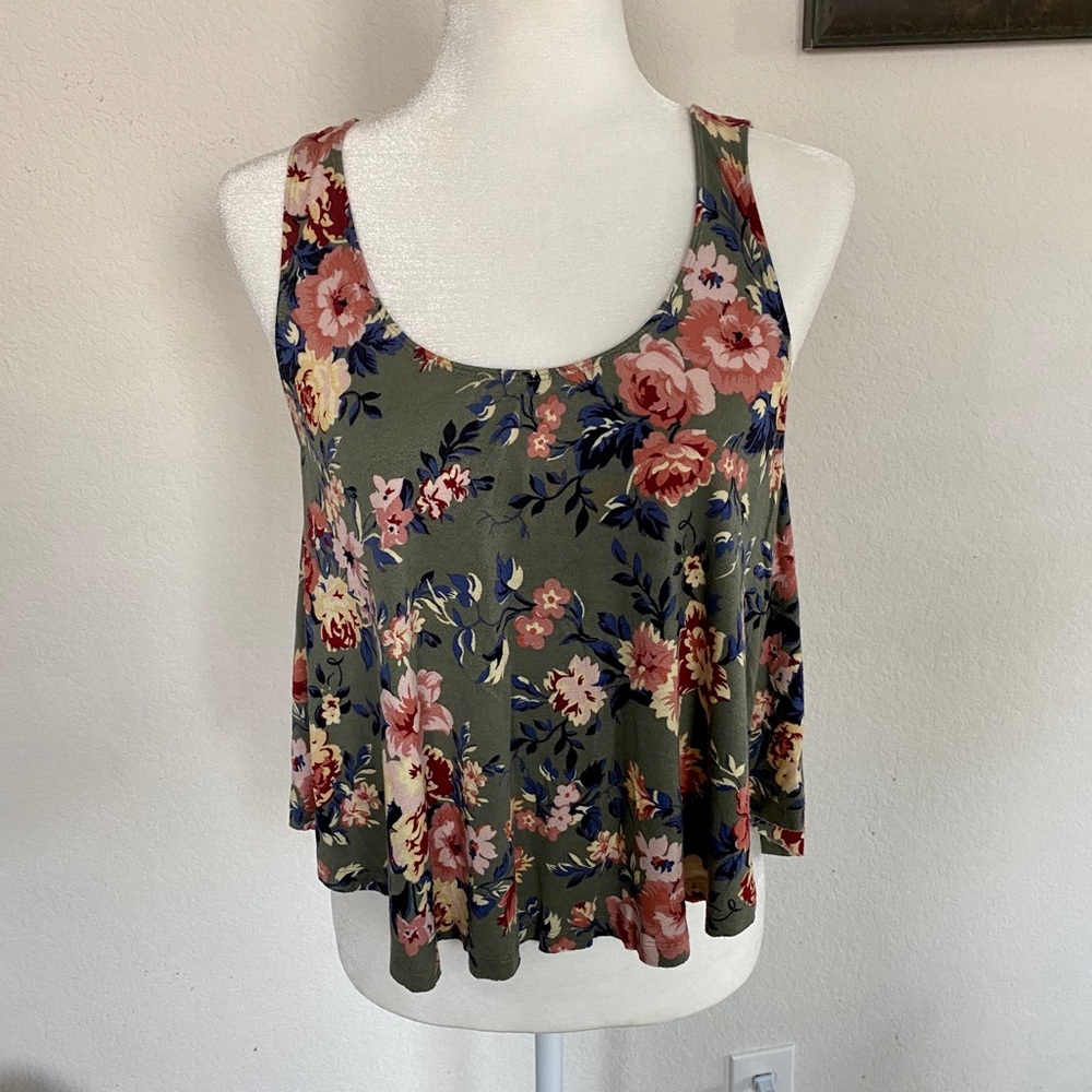 Soft and Sexy Tank floral Tank- Size Medium